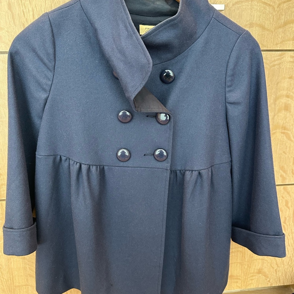 Piko 1988 Blue Double-Breasted Pea Coat